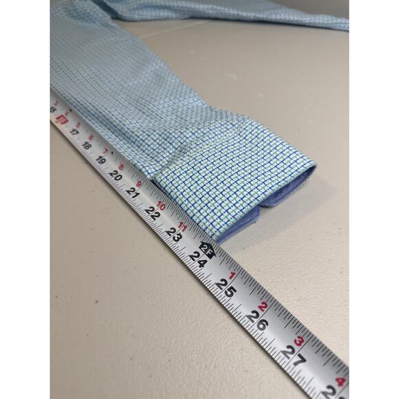 TailorByrd Shirt 15 32/33 Size M Plaid Button Up Long Sleeve Classic Fit - Picture 9 of 11